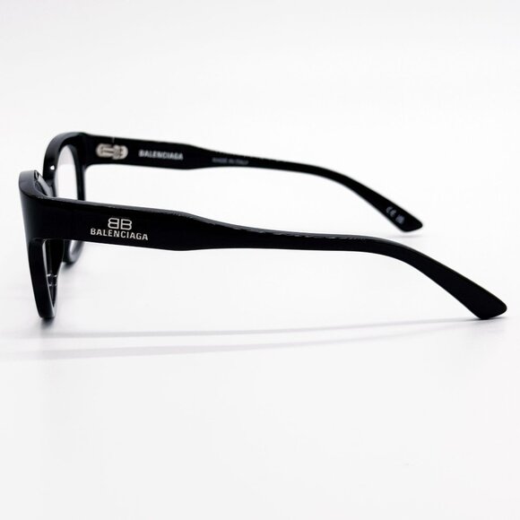 NEW BALENCIAGA EYEGLASSES BB0213O 001 ROUND BLACK WOMEN EYEWEAR BALENCIAGA - Picture 5 of 9